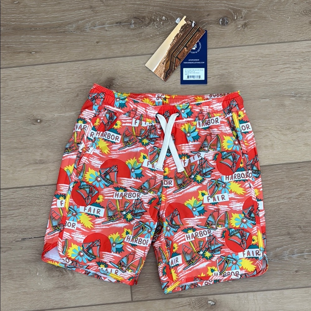 Fair Harbor Boys Swim Shorts size small